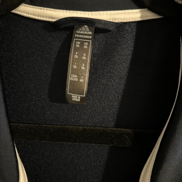 Adidas Blue windbreaker Jacket primegreen full zip - Picture 4 of 4